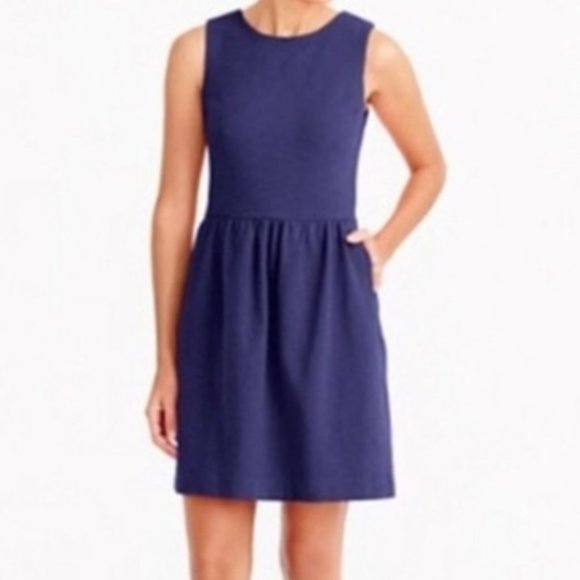 J. Crew Factory Dresses & Skirts - J. Crew Factory Daybreak Fit/Flare Dress in Raw Indigo (Blue/Purple) - L
